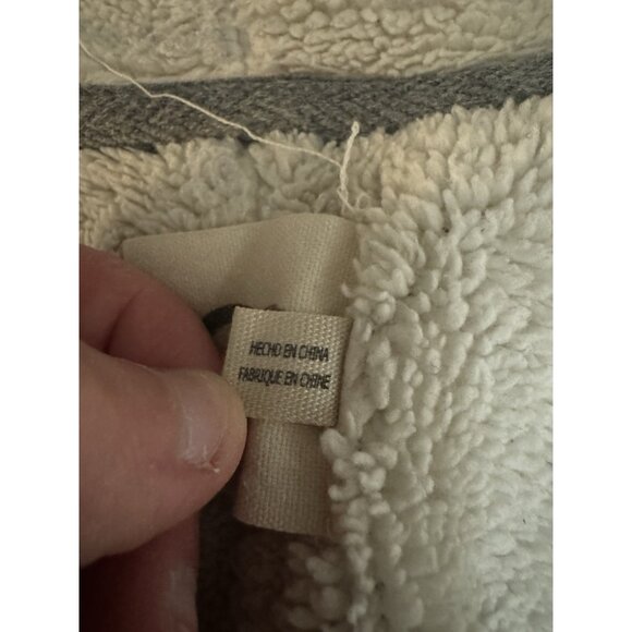 UGG Women Size Medium Fleece Lined Open Front Cardigan Sweater Preppy Winter - Picture 9 of 13